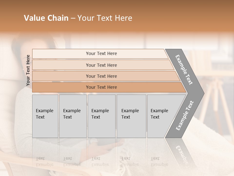 Chair Caucasian Lifestyle PowerPoint Template