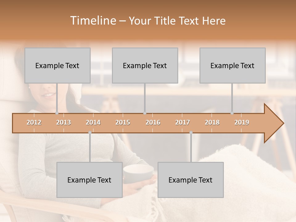 Chair Caucasian Lifestyle PowerPoint Template