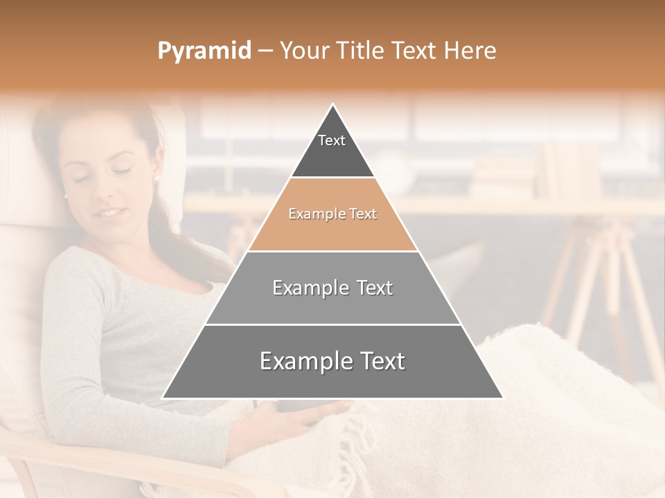 Chair Caucasian Lifestyle PowerPoint Template