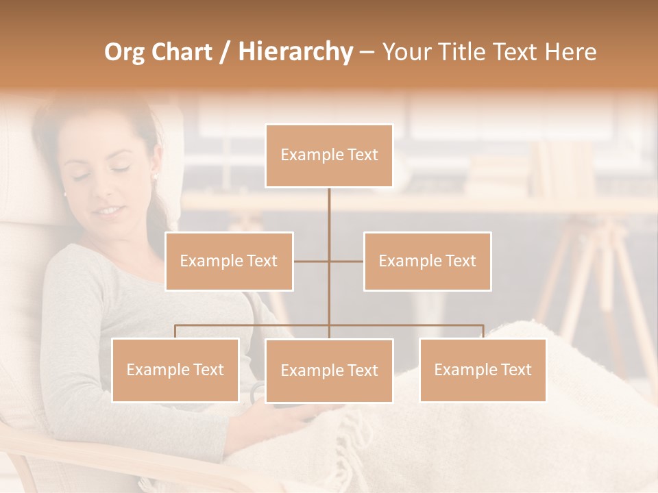 Chair Caucasian Lifestyle PowerPoint Template