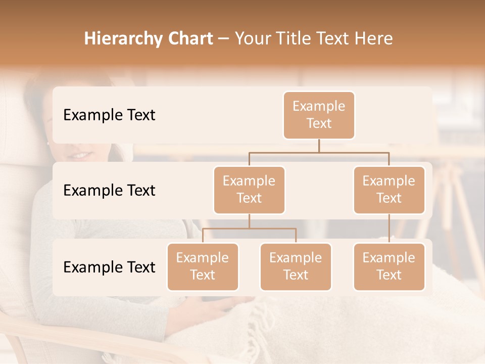 Chair Caucasian Lifestyle PowerPoint Template
