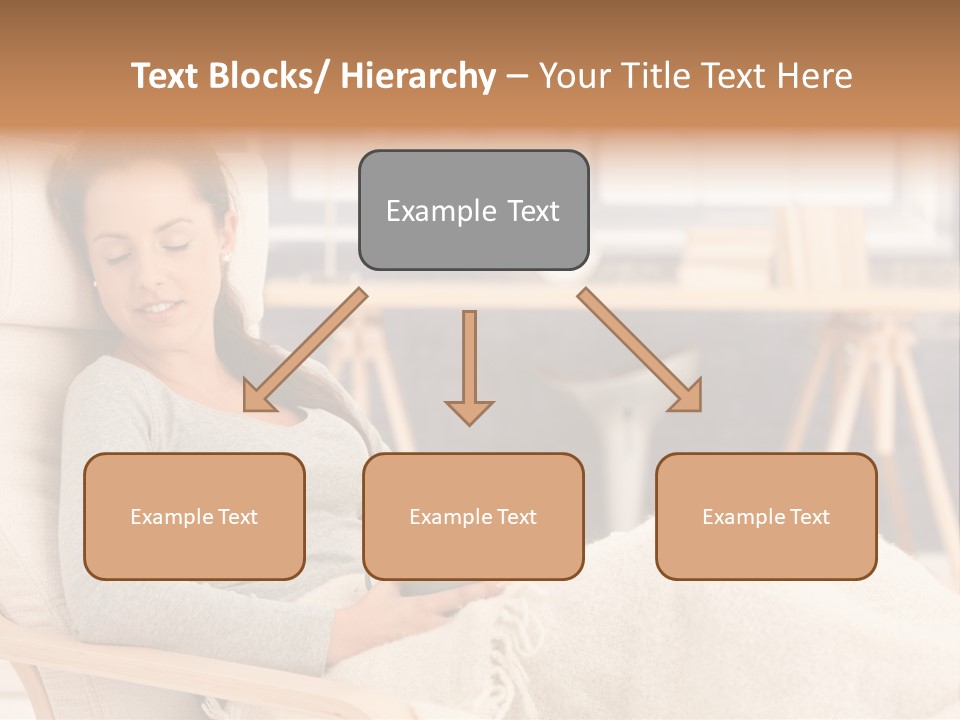 Chair Caucasian Lifestyle PowerPoint Template