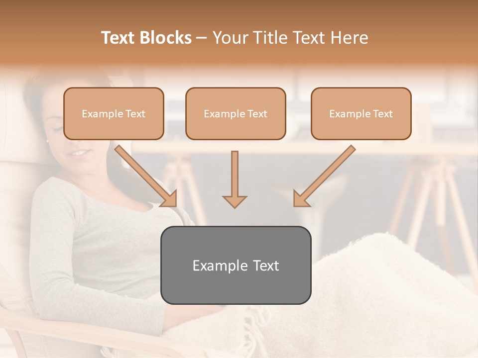 Chair Caucasian Lifestyle PowerPoint Template