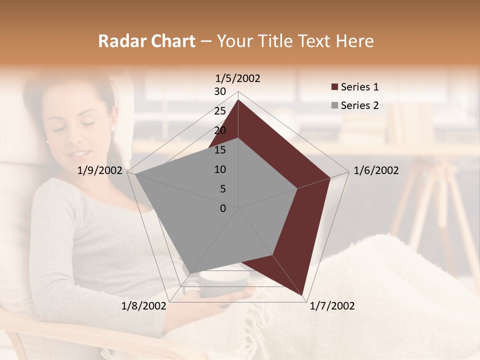 Chair Caucasian Lifestyle PowerPoint Template
