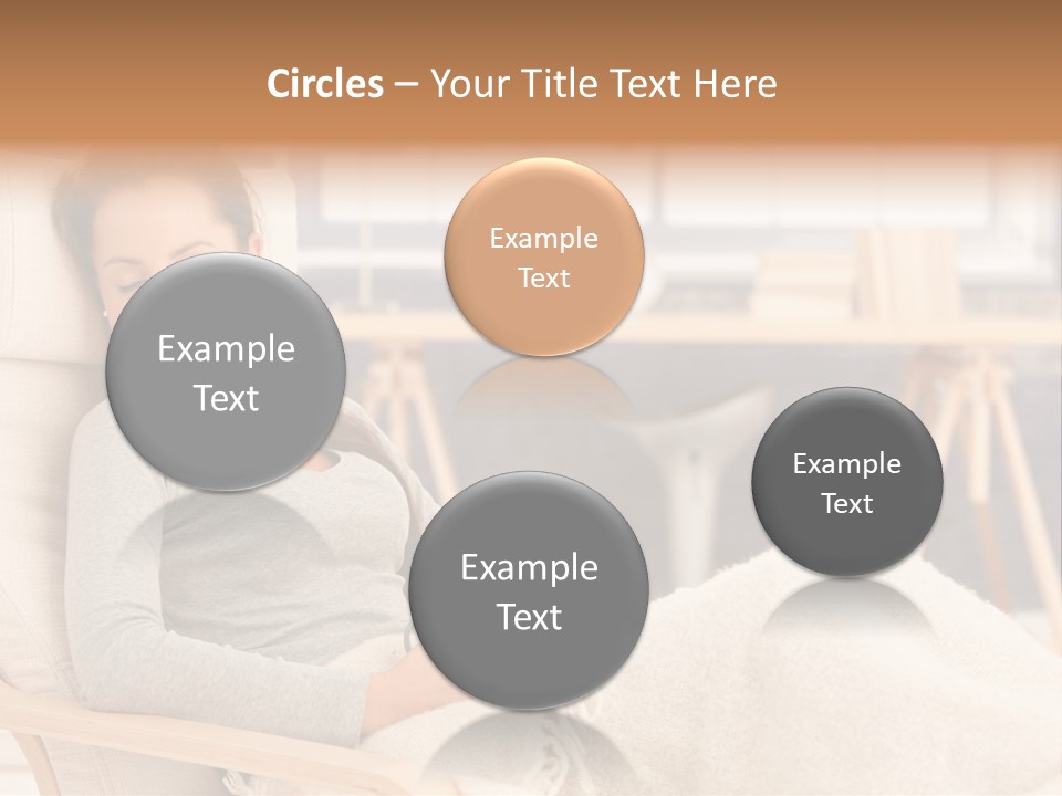 Chair Caucasian Lifestyle PowerPoint Template