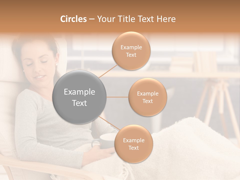 Chair Caucasian Lifestyle PowerPoint Template