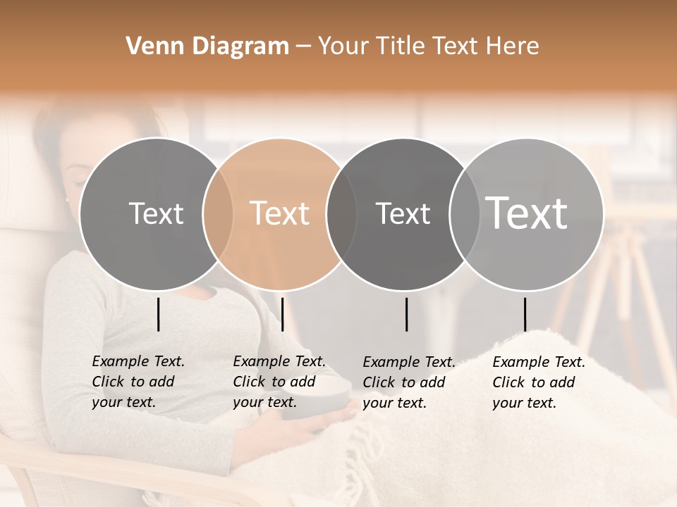 Chair Caucasian Lifestyle PowerPoint Template