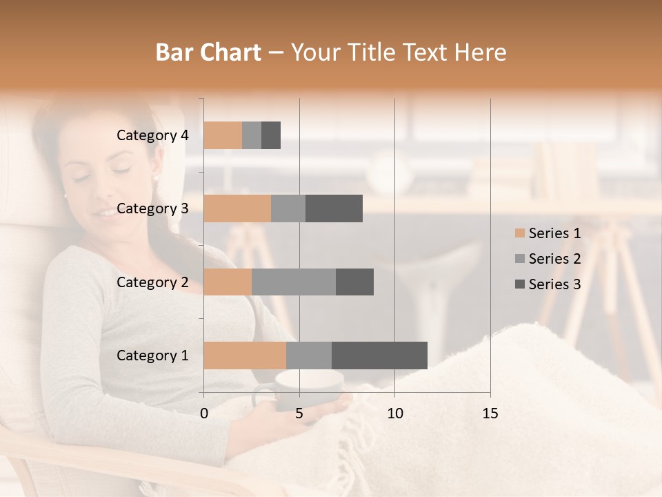 Chair Caucasian Lifestyle PowerPoint Template