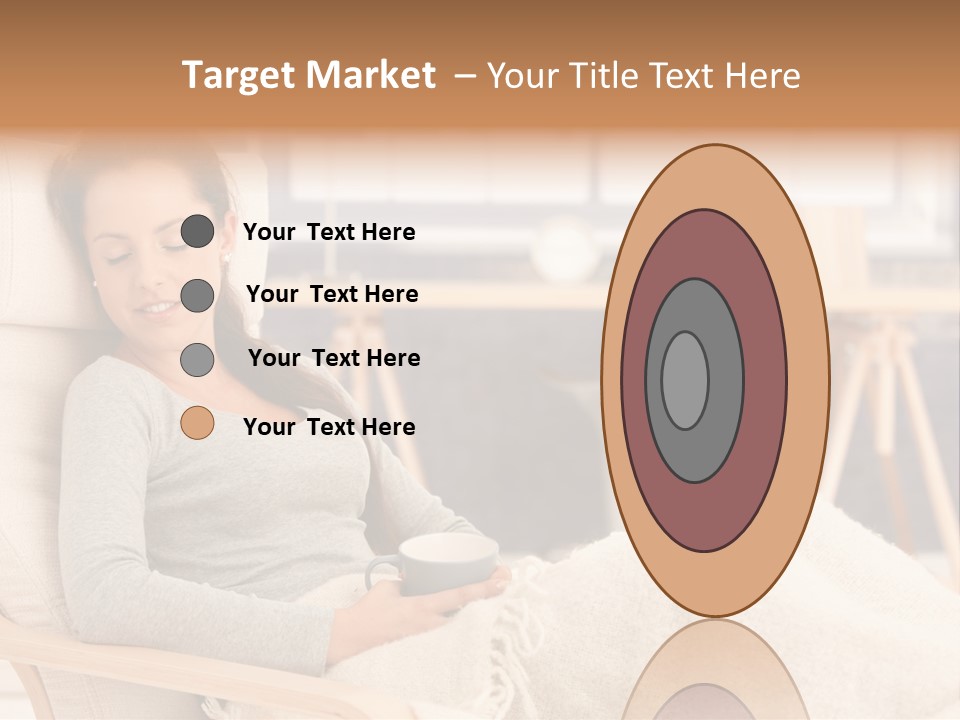 Chair Caucasian Lifestyle PowerPoint Template