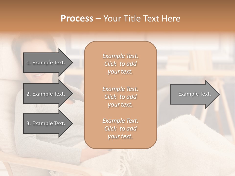 Chair Caucasian Lifestyle PowerPoint Template