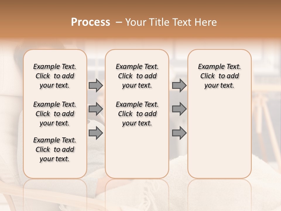Chair Caucasian Lifestyle PowerPoint Template
