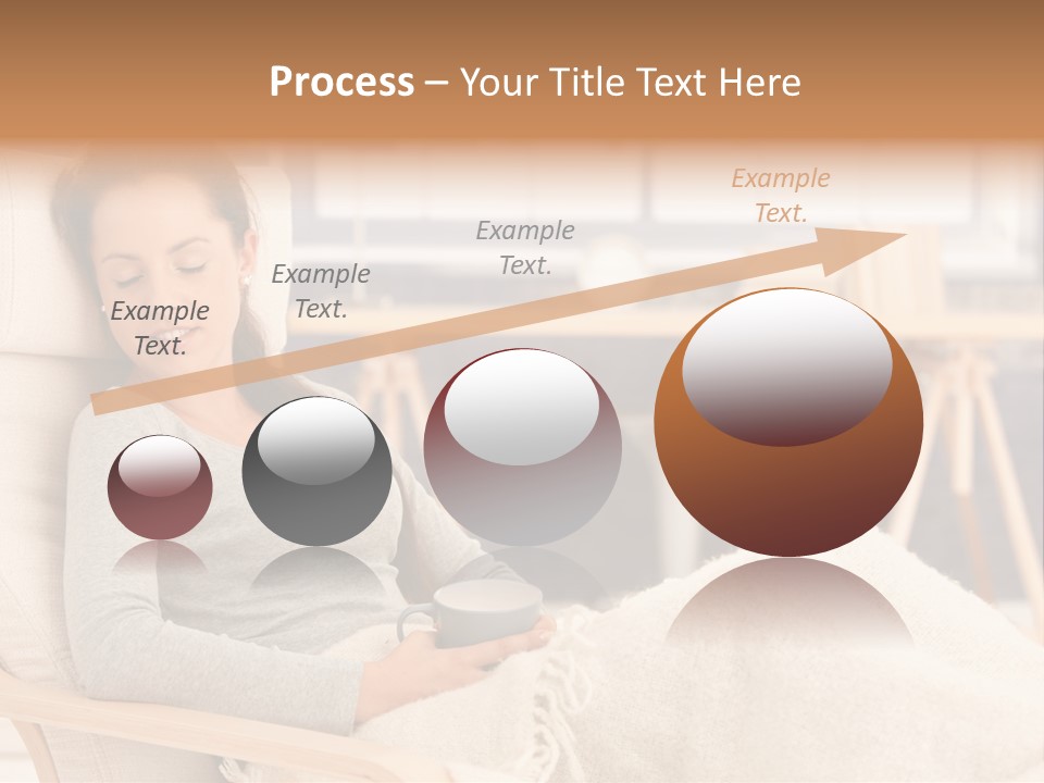 Chair Caucasian Lifestyle PowerPoint Template