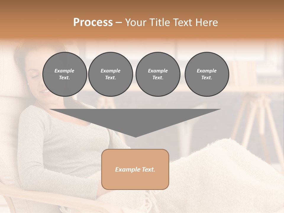 Chair Caucasian Lifestyle PowerPoint Template