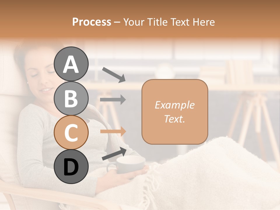 Chair Caucasian Lifestyle PowerPoint Template