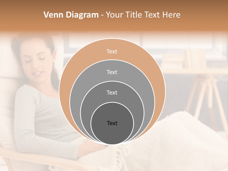 Chair Caucasian Lifestyle PowerPoint Template