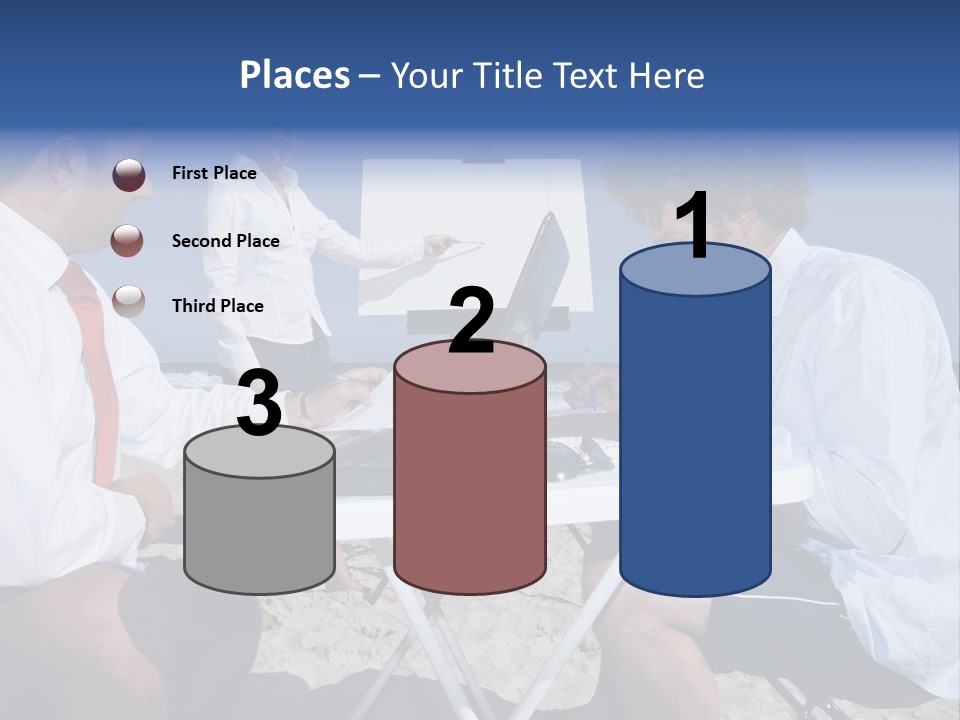 Computer Finance Team PowerPoint Template