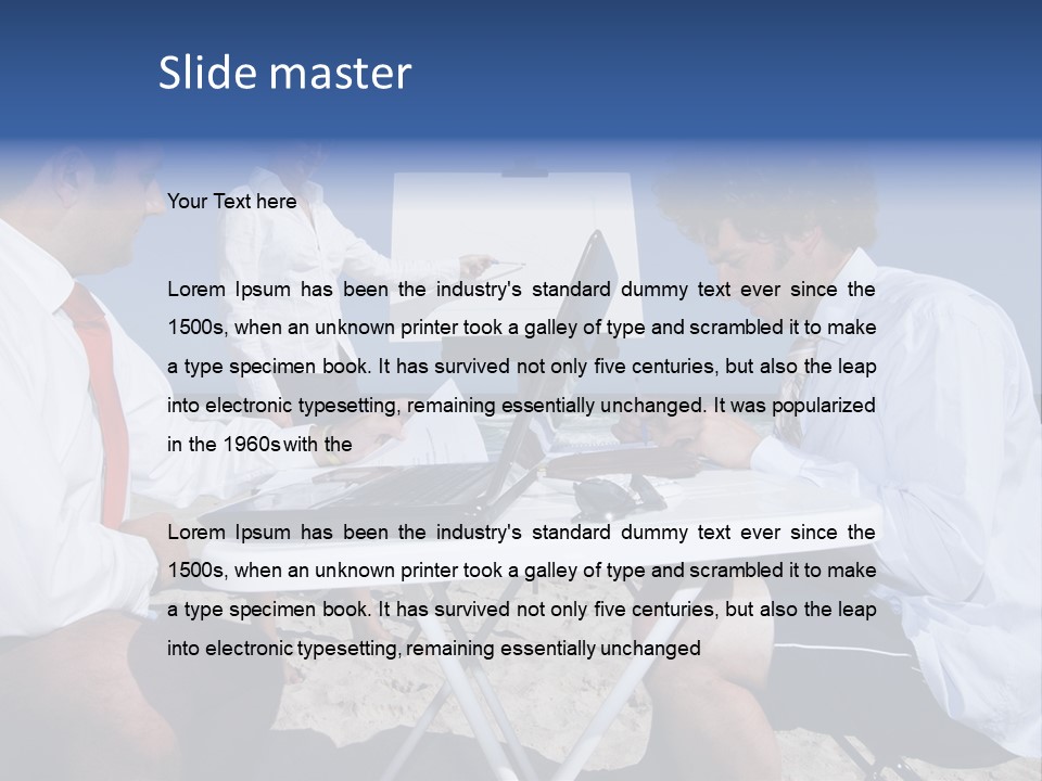 Computer Finance Team PowerPoint Template