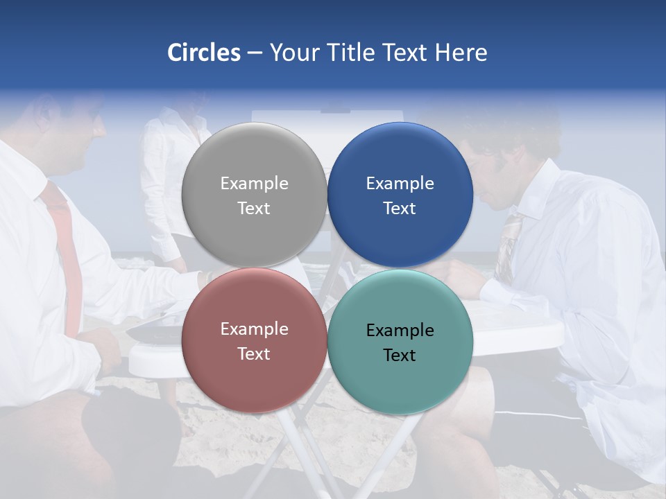 Computer Finance Team PowerPoint Template