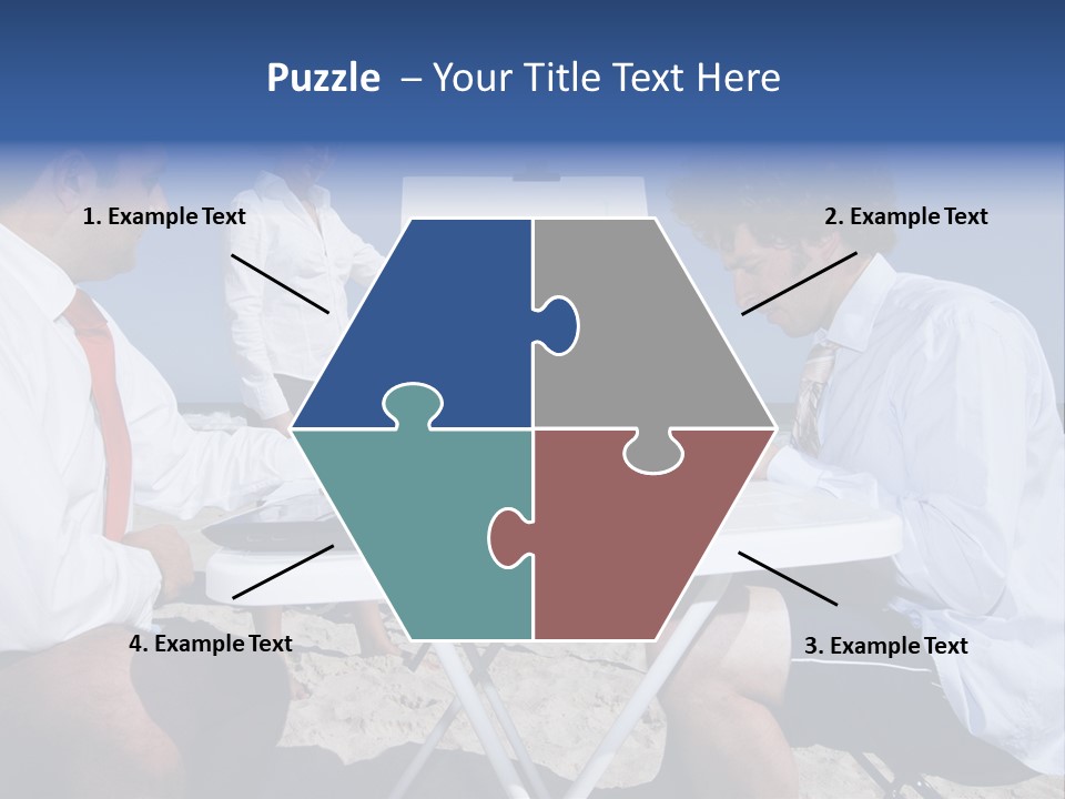 Computer Finance Team PowerPoint Template