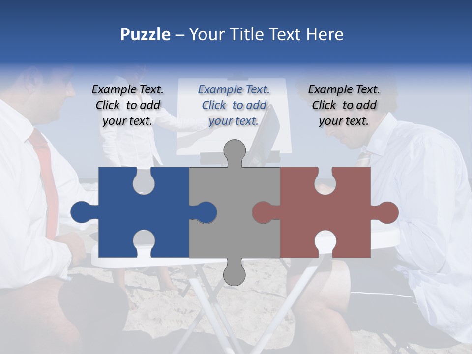 Computer Finance Team PowerPoint Template