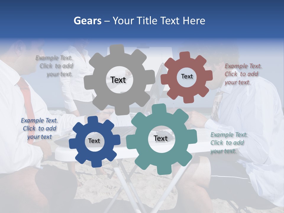 Computer Finance Team PowerPoint Template