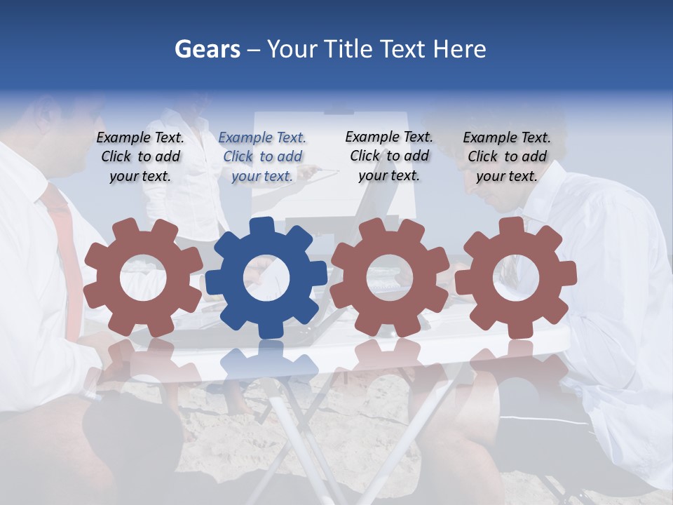 Computer Finance Team PowerPoint Template