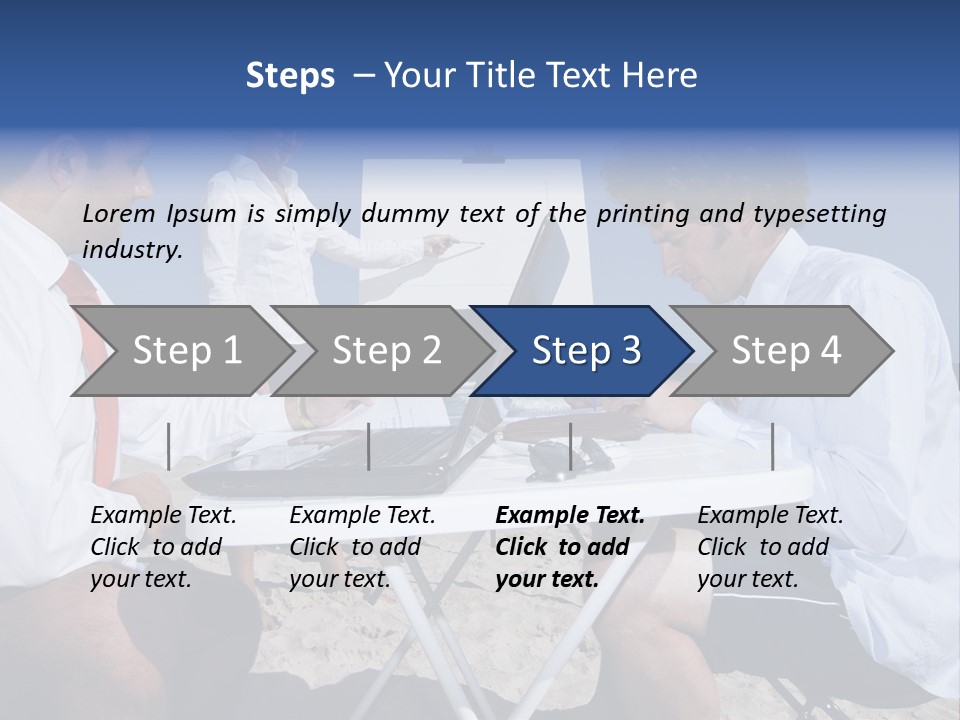 Computer Finance Team PowerPoint Template
