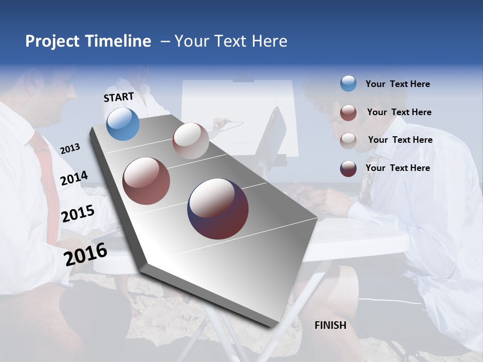 Computer Finance Team PowerPoint Template