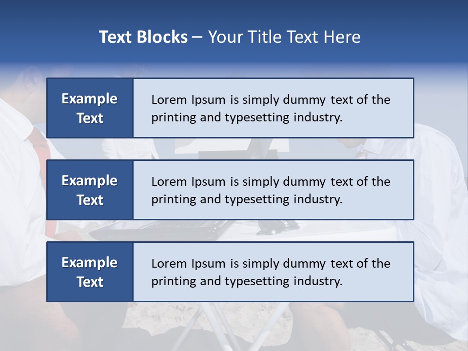 Computer Finance Team PowerPoint Template