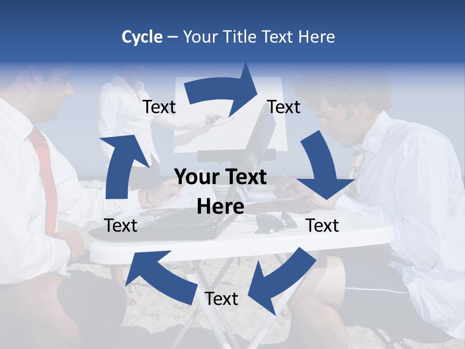 Computer Finance Team PowerPoint Template