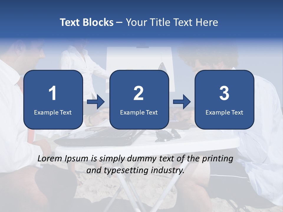 Computer Finance Team PowerPoint Template