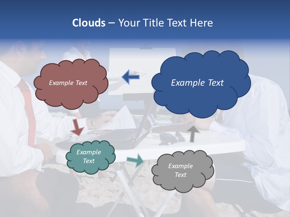 Computer Finance Team PowerPoint Template