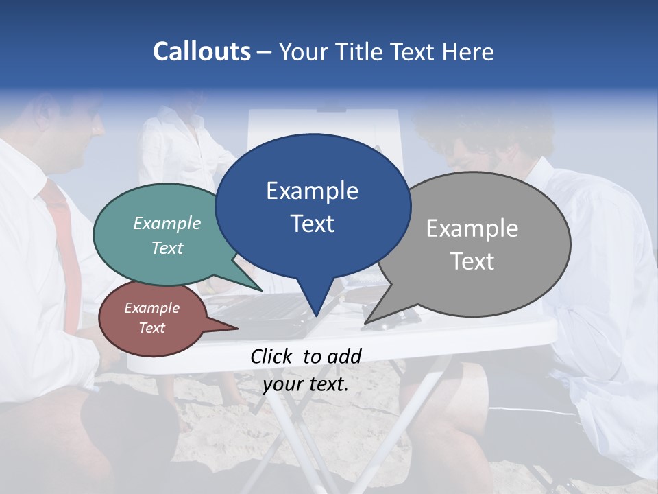 Computer Finance Team PowerPoint Template