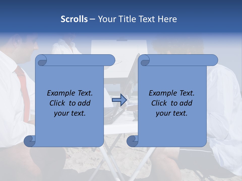 Computer Finance Team PowerPoint Template