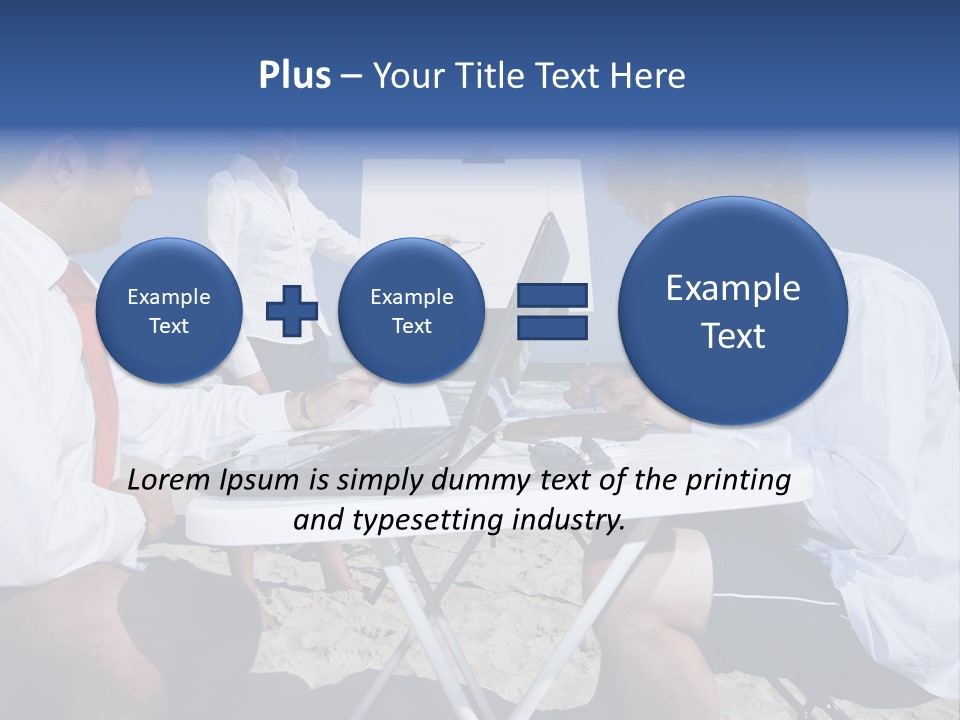 Computer Finance Team PowerPoint Template