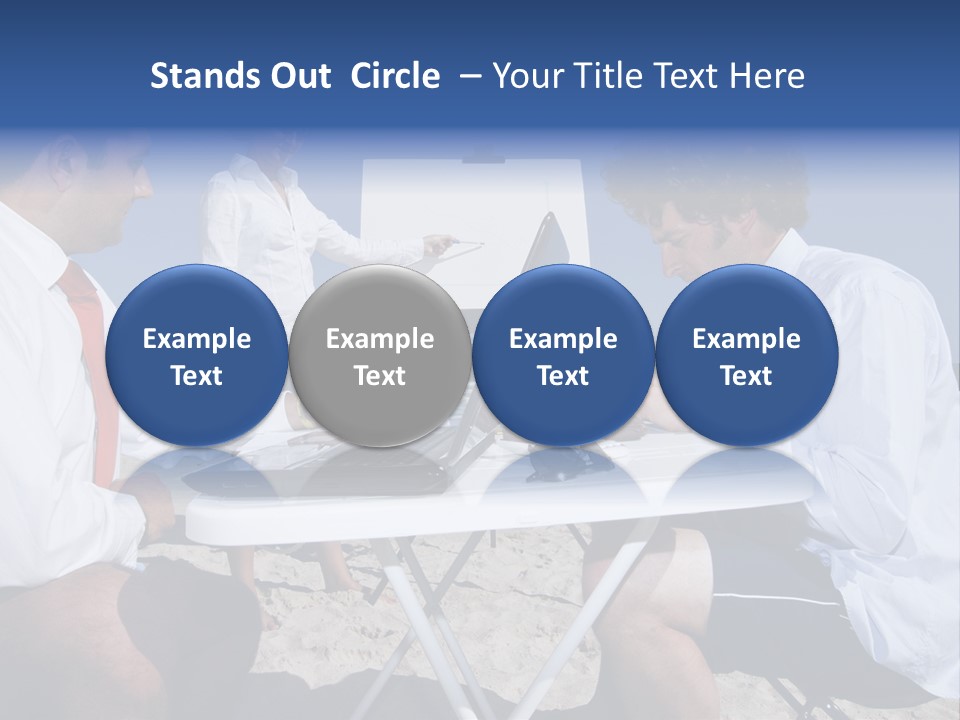 Computer Finance Team PowerPoint Template