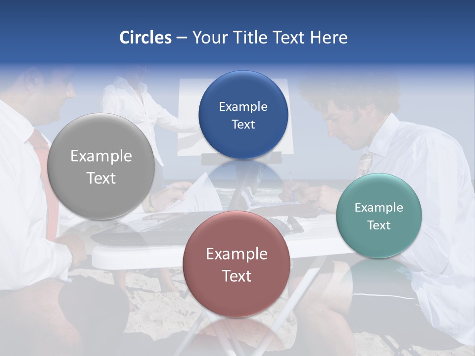 Computer Finance Team PowerPoint Template