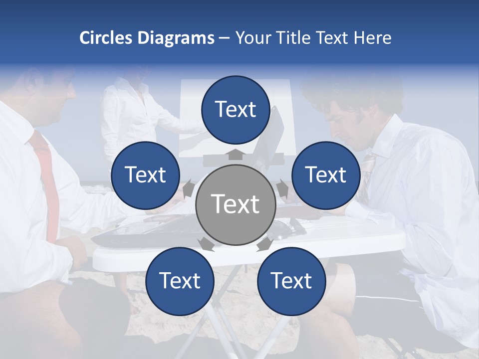 Computer Finance Team PowerPoint Template