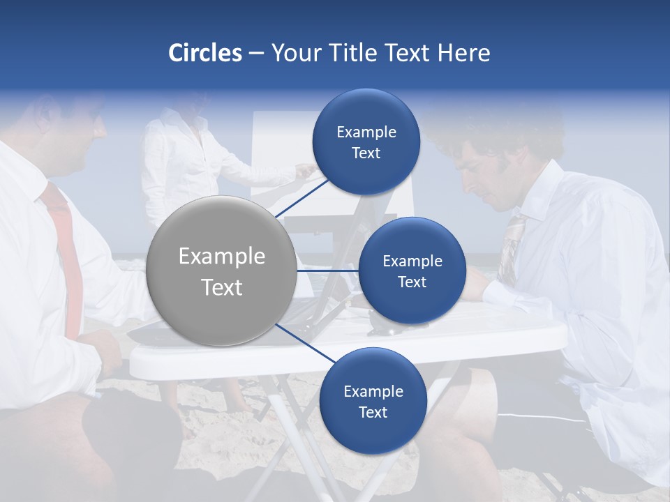 Computer Finance Team PowerPoint Template