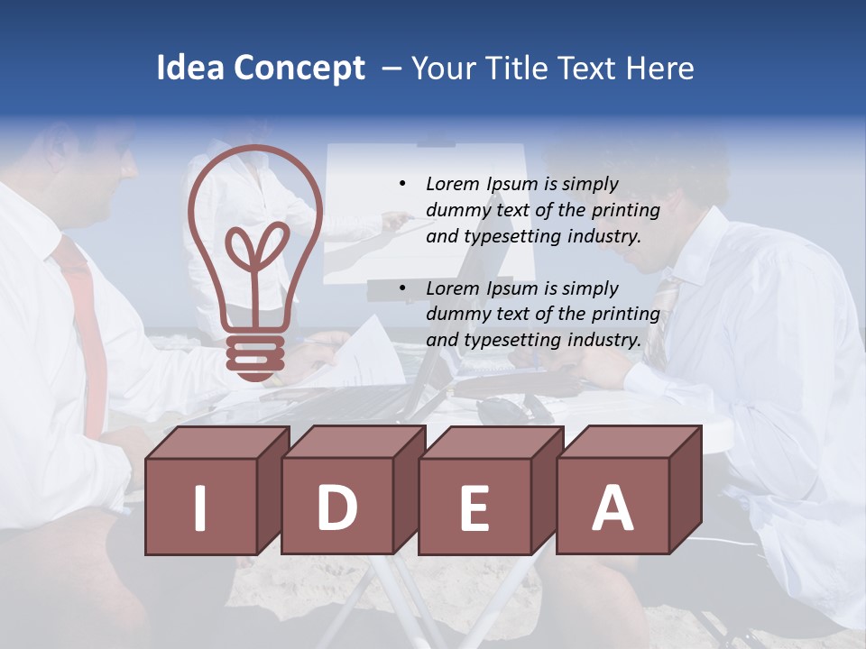 Computer Finance Team PowerPoint Template