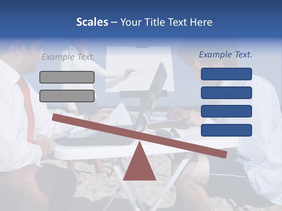Computer Finance Team PowerPoint Template
