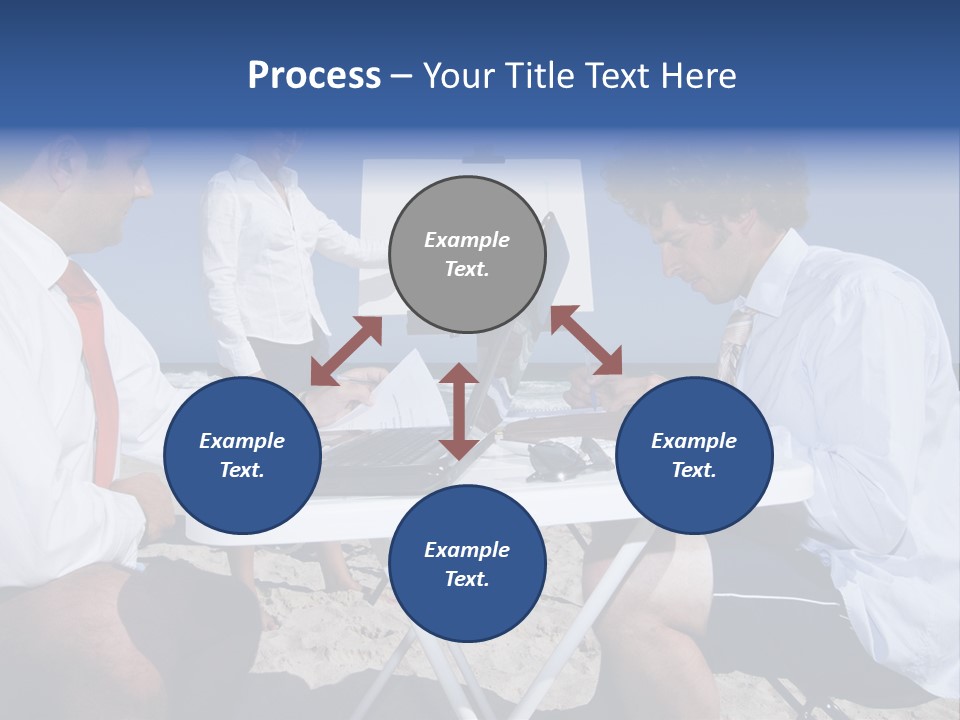 Computer Finance Team PowerPoint Template
