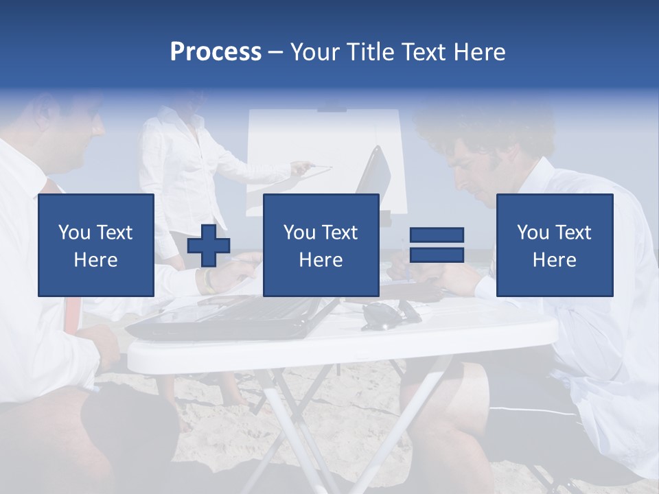 Computer Finance Team PowerPoint Template