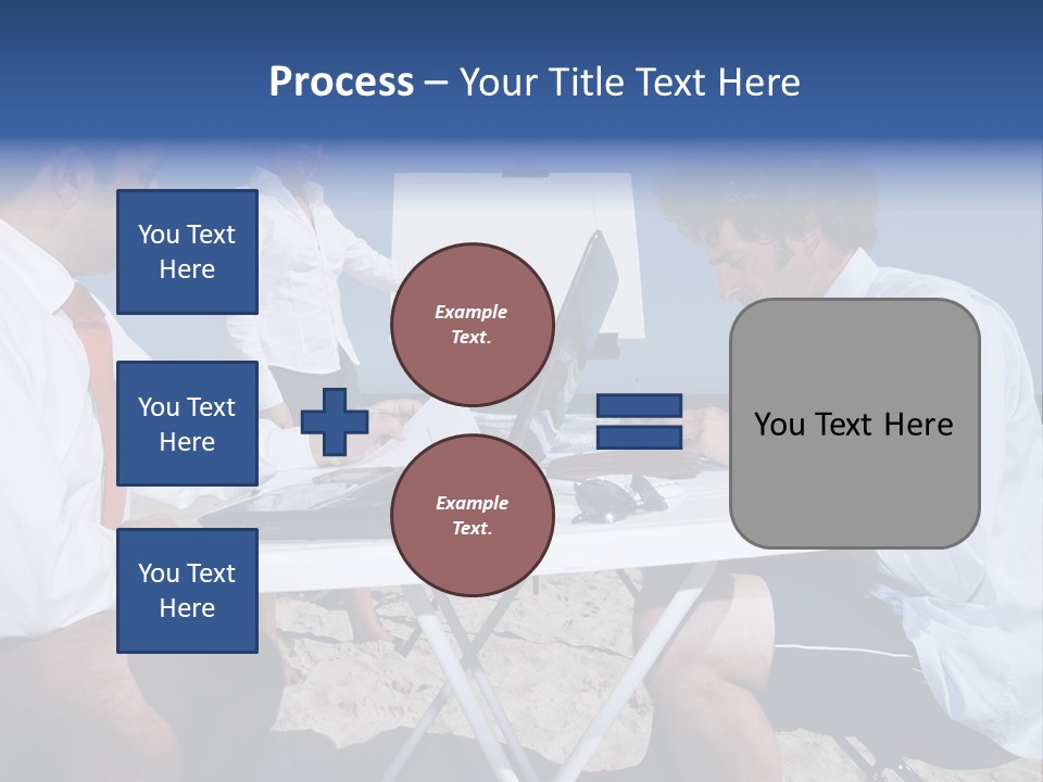 Computer Finance Team PowerPoint Template