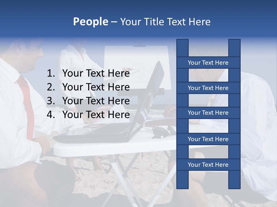 Computer Finance Team PowerPoint Template