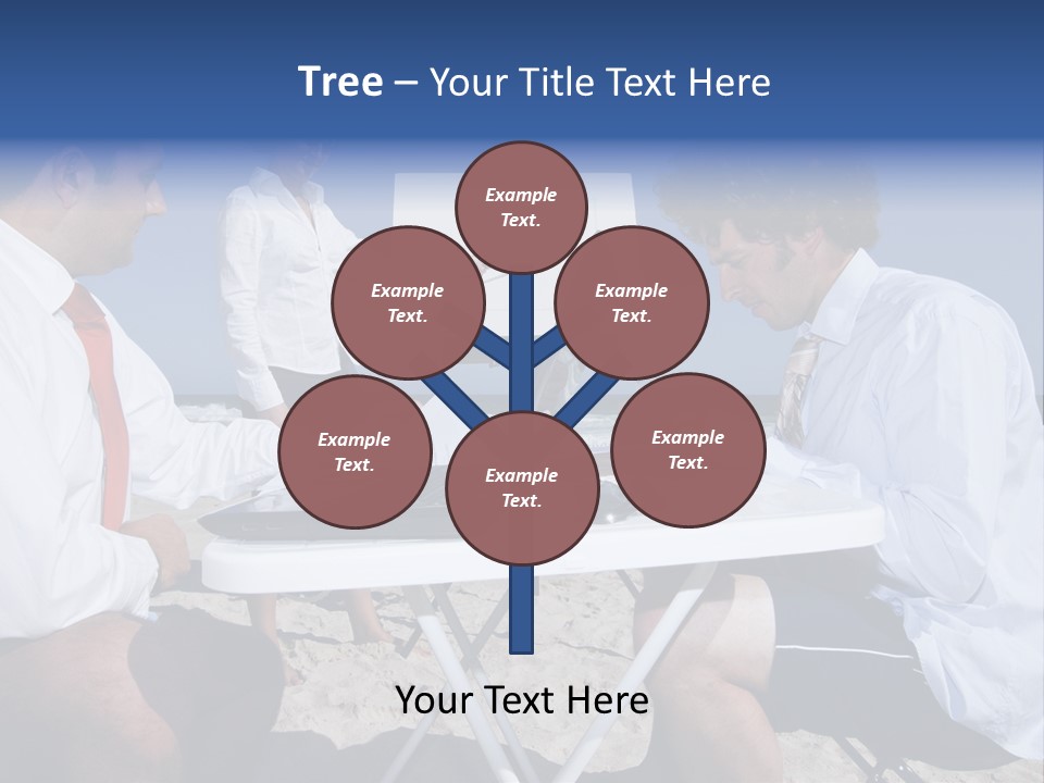 Computer Finance Team PowerPoint Template