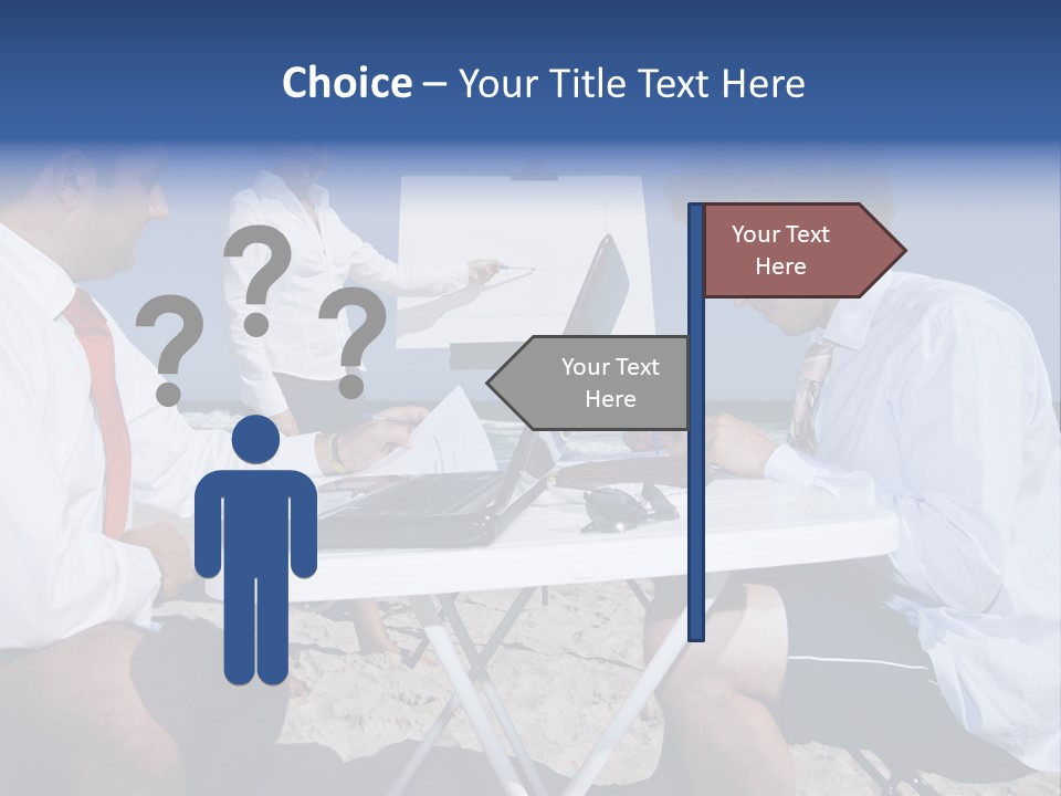 Computer Finance Team PowerPoint Template