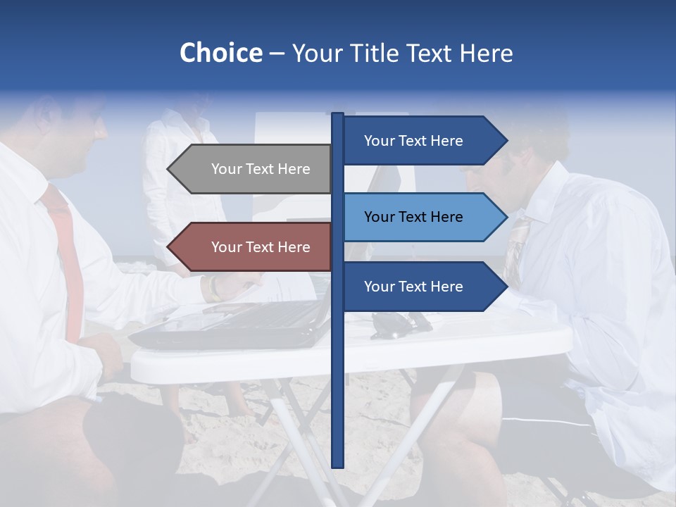Computer Finance Team PowerPoint Template
