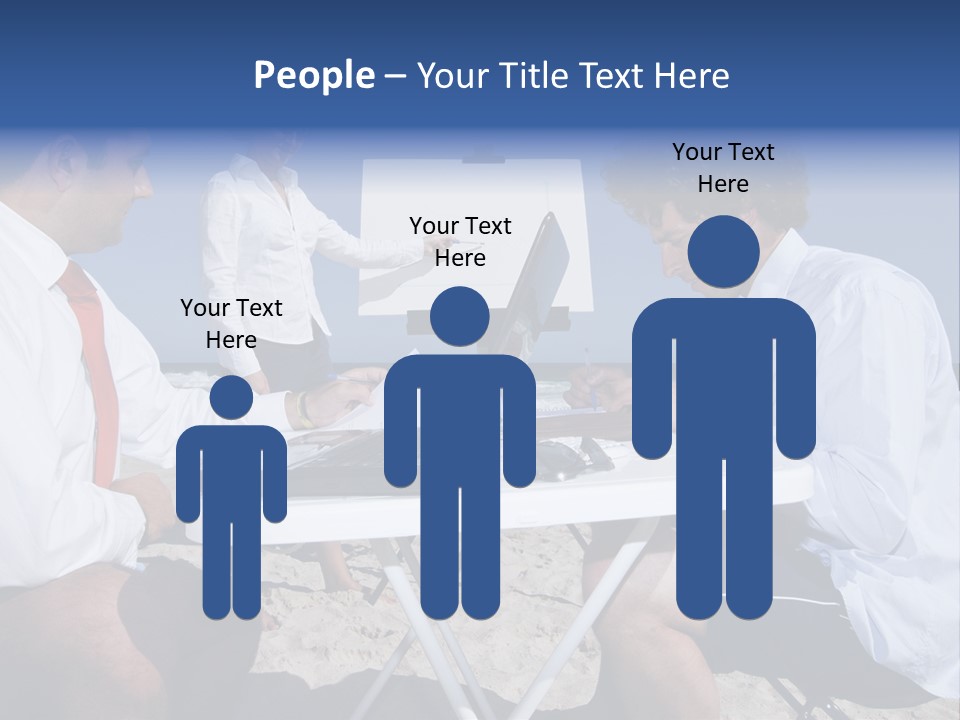 Computer Finance Team PowerPoint Template