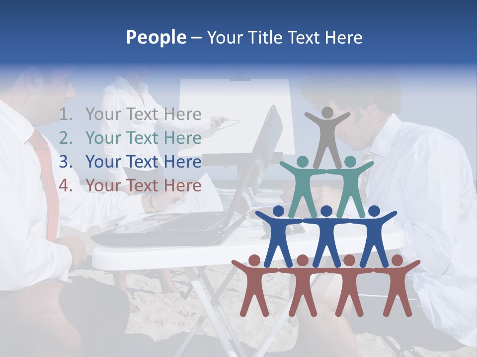 Computer Finance Team PowerPoint Template